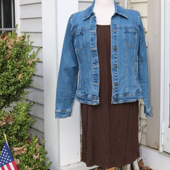 Max Studio Brown Puff Sleeve Midi Sundress - Picture 6 of 8